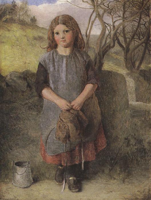 Alexander Davis cooper The Little Milkmaid (mk37) Germany oil painting art
